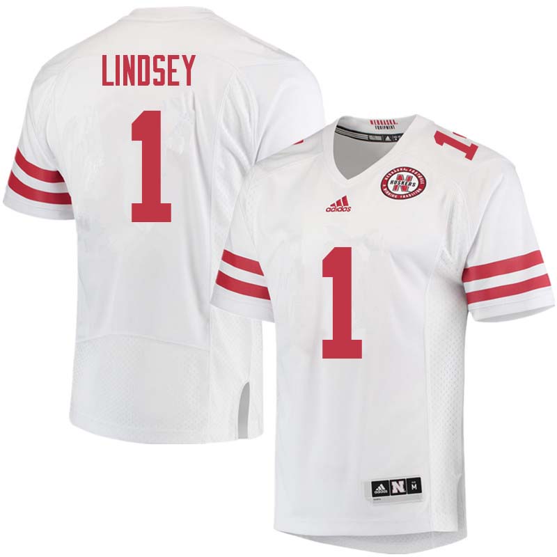 Men #1 Tyjon Lindsey Nebraska Cornhuskers College Football Jerseys Sale-White